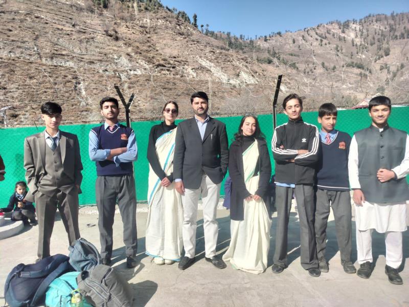 Coordinator Mr ishtiaq Hassan and participants of youth parliament 