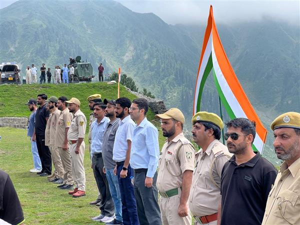 A Tiranga Rally was organized today by the students of Army Goodwill School, Hajinar at SM Hill to celebrate the spirit of patriotism and national unity.
